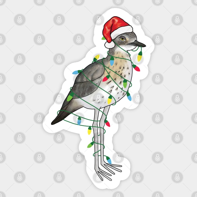 Extra Festive Bush Stone Curlew Sticker by Meowmaddie